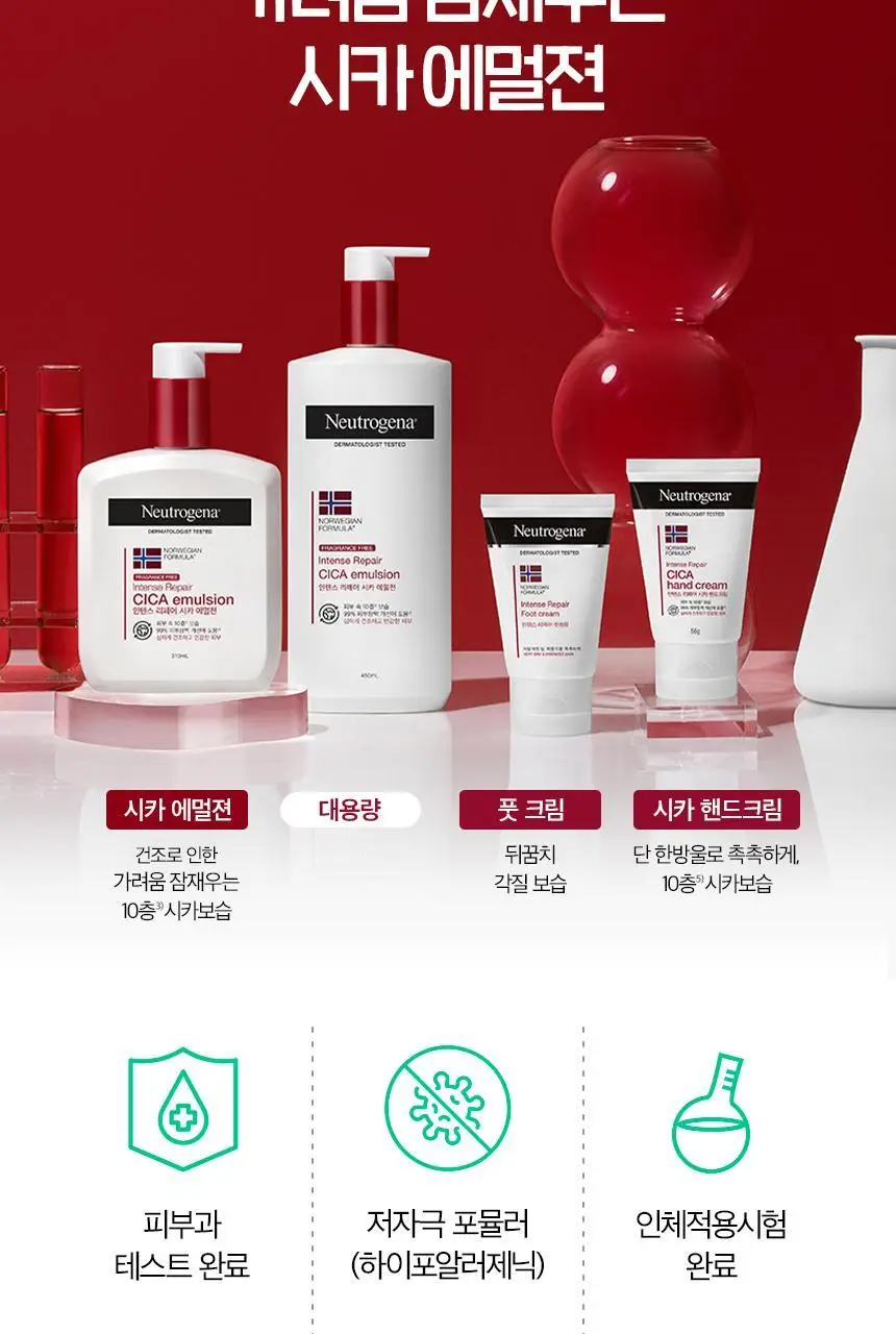 [피부장벽개선] 뉴트로지나 시카 에멀젼 310ml+88ml 증정 기획 (무향) 상세페이지 26